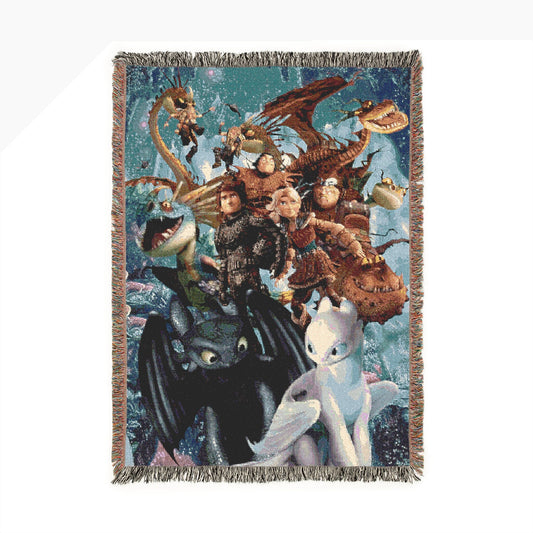 Handmade Woven Blanket How to Train Your Dragon